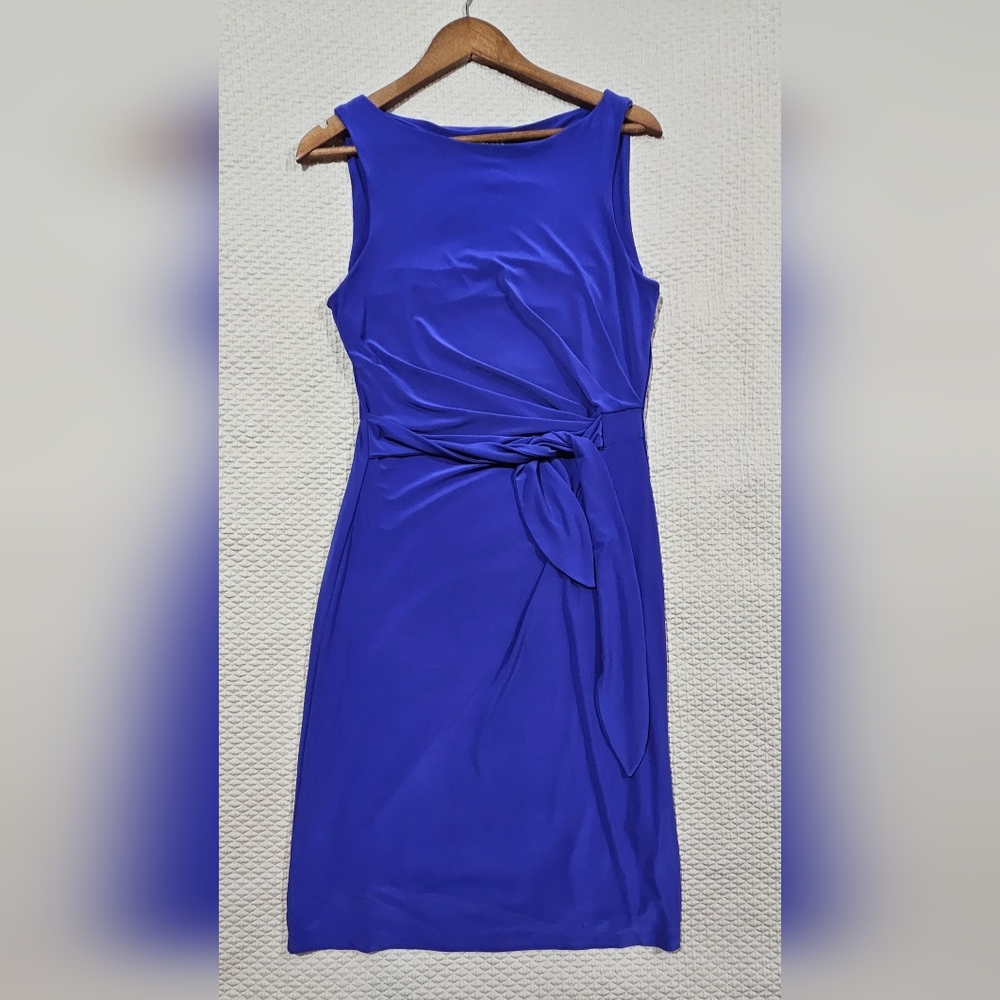 LAUREN Ralph Lauren Royal Blue Sheath Coctail Dress Nordstrom Size 10